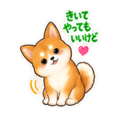かわいい！ツンデレ 柴犬 日常会話40種