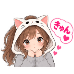 被り物 ねこ女子のきまぐれ日常 40種類